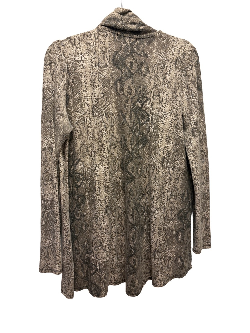 Gibson Grey Snake Print Open Front Cardigan XS - Oversized - Fits like M - Picture 3 of 7